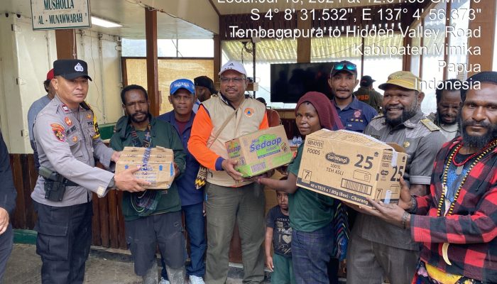 Tangani Korban Pasca Longsor di Tembagapura, Pemkab Mimika Salurkan Bantuan