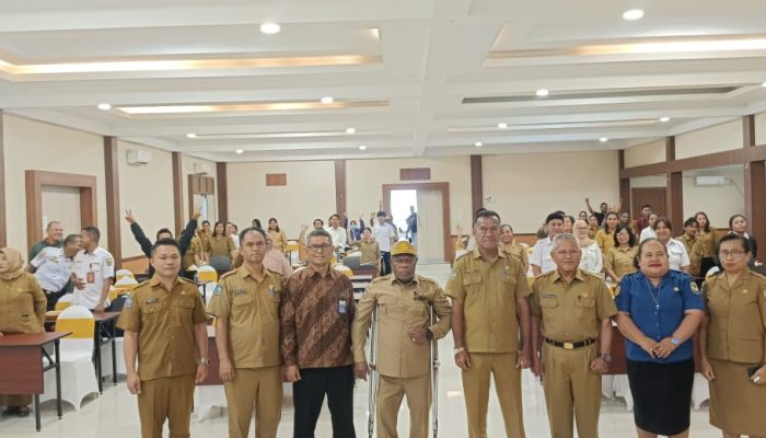 Inspektorat Mimika Gelar Penilaian Mandiri Maturitas Penyelenggara SPIP Terintegrasi Tahun 2024