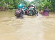 Ratusan Rumah Terendam dan Jembatan di Distrik Makbon Sorong Putus Diterjang Banjir
