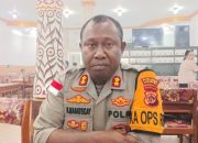Tahapan Pendaftaran Pilkada Serentak Dimulai, Puluhan Pesonel Polisi Jaga KPU Kabupaten Jayapura