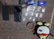Barang bukti Narkoba jenis Shabu yang diamankan Sat Res Narkoba Polres Mimika.