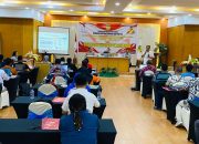 Suasana sosialisasi penyelesaian sengketa Ormas yang digelar oleh Badan Kesbangpol Mimika diGrand Tembaga Hotel Timika, Rabu (28/8).