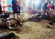 Pengemudi Ngantuk, Mitsubishi XPander Tabrak 6 Sepeda Motor di Sentani