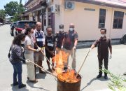 Polisi Musnahkan 400 Gram Ganja, Pelaku Diganjar Hukuman 12 Tahun Penjara