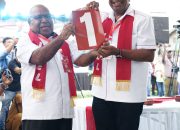 Pasangan Johannes Rettob – Emanuel Kemong Raih Nomor Urut 1