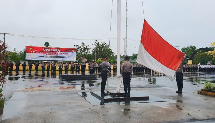 Peringati Sumpah Pemuda, Polres Mimika Gelar Upacara Pengibaran Bendera