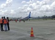 Breakingnews : Angkut 121 Penumpang, Mesin Pesawat Trigana Air Keluarkan Api di Bandara Sentani, 4 Orang Alami Luka