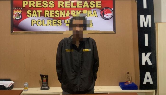 Pengedar Shabu Tertangkap Saat akan “Salam Tempel” di Wonosari Jaya SP 4 Timika