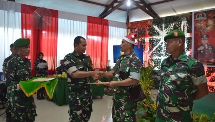 Kodim 1710 Mimika Gelar Acara Natal Bersama dan Syukuran HUT ke-28, Ini Harapan Letkol M. Slamet Wijaya