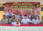 Angka Kejahatan di Kabupaten Mimika Tahun 2024 Meningkat, Curanmor Naik 18 Persen