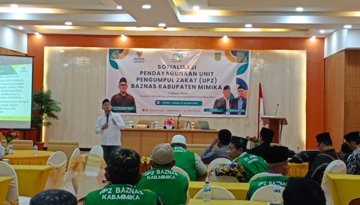 Optimalkan Penerimaan Zakat, 125 UPZ se-Kabupaten Mimika Ikuti Sosialisasi