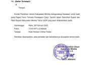 Besok, KPU Mimika Gelar Pleno Penetapan Bupati dan Wakil Bupati Terpilih