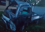 Mobil Pickup Terbalik, Satu Pelajar SD Meninggal dan 12 Orang Luka-luka