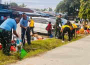 Lanud Silas Papare Kepung Sampah di Pasar Phara Sentani