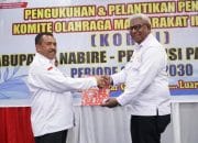 Johannes Rettob Lantik Pengurus KORMI Kabupaten Nabire