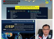 Bibit Siklon Tropis 93P Sebabkan Gelombang Tinggi di Laut Mimika dan Sekitarnya
