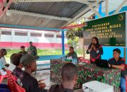 Satgas TMMD Kodim 1710/Mimika Sosialisasikan Bahaya Narkoba, Miras, dan Lem Aibon di Kampung Pigapu