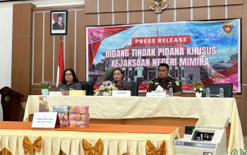 Kejari Mimika Sita Rp 771 Juta dari Proyek Jembatan Fiktif, Tersangka MP Serahkan Rp 685 Juta Secara Sukarela