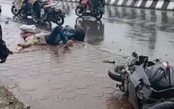 Jadi Korban Tabrak Lari, Seorang Pria Tergeletak di Jalan Cendrawasih SP III Timika