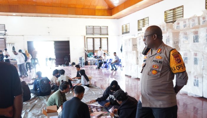 Polisi Awasi Pelipatan Surat Suara PSU Pilgub Papua, 50 Warga Dilibatkan
