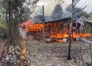 Satgas Ops Damai Cartenz Kejar Pelaku Pembakaran Rumah Bupati dan Kantor Distrik di Puncak