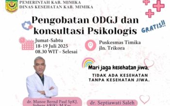 Dinkes Mimika Gelar Pengobatan Gratis untuk ODGJ, Data Terbaru: 15 Orang Tercatat di Dinas Sosial