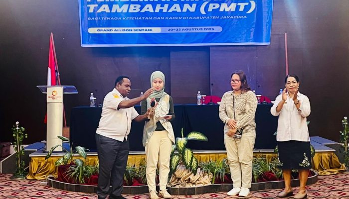 Yayasan Gapai Harapan Papua Bersama UNICEF Bantu Pemerintah Papua Daerah Atasi Gizi dan Stunting Dengan Memberikan PMT