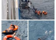 Viral di Media Sosial, Crew Kapal Tanker Jatuh ke Laut, Diselamatkan KM Sinabung di Perairan Sarmi