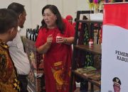 Dekranasda Mimika Gemilang di AOE 2025, Stand Budaya Kamoro Jadi Idola