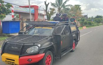 Antisipasi Gangguan Kamtibmas, TNI-Polri Gelar Patroli Gabungan di Mimika