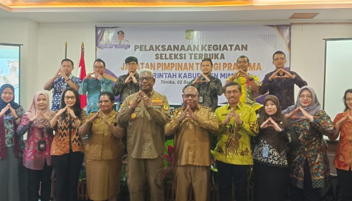 Resmi Dibuka Bupati, 59 Pejabat Eselon II Lingkup Pemda Mimika Ikut Seleksi Kompetensi Manajerial dan Sosial Kultural