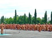 Pimpin Apel Pagi, Bupati Tegaskan Disiplin Pegawai dan Menjaga Kebersihan Kantor