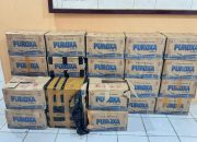 Polres Jayapura Sita Ratusan Botol Miras Lokal Saat Tertibkan Penjualan di Sentani