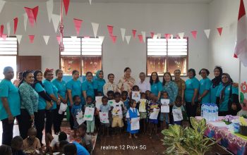 Bunda PAUD Mimika Kunjungi TK YPPK Terang Kristus III Pomako