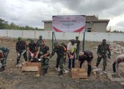 Kasdam Cenderawasih dan Bupati Mimika Letakkan Batu Pertama Koperasi Merah Putih di Limau Asri