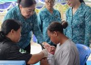 Ketua TP-PKK Mimika Launching Perdana Posyandu Kasih Sayang Anak di Gereja Emmanuel RT 12