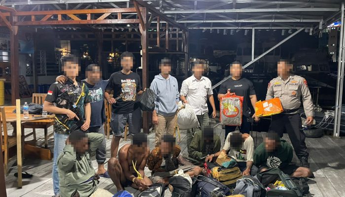 Gagalkan Penyelundupan Ganja dari PNG, Ditpolairud Polda Papua Tangkap Enam Pelaku