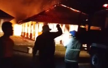 Asrama SMA Sentral Pendidikan Timika Terbakar