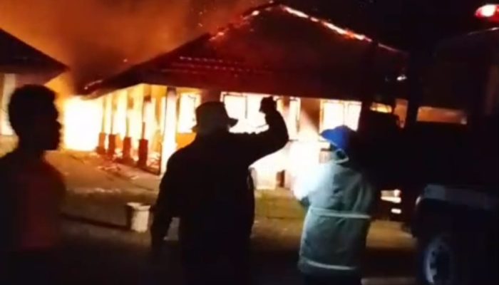 Asrama SMA Sentral Pendidikan Timika Terbakar