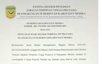 Breakingnews – Pansel Umumkan Tiga Besar Nama-nama Pejabat Hasil Seleksi Terbuka JPT Pratama Tahun 2025