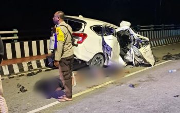 Dua Orang Tewas Dalam Kecelakaan Tragis di Jalan Cenderawasih Timika, Sopir Terlempar Saat Mobil Tabrak Ujung Beton Jembatan