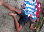 Bawa Pistol Korek Api dan Bendera Bintang Kejora, Seorang Pemuda yang Ditemukan Tergeletak di Jalan Kebun Sirih Timika Dibawa ke Rumah Sakit