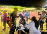 Ratusan Warga Toladan Sentani Dapat Pengobatan Gratis Dari Rindam XVII/Cenderawasih