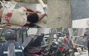 Breaking News : Kecelakaan Lalulintas di Jembatan Waker Timika, Dua Orang Tergeletak, Mobil Pickup Hancur